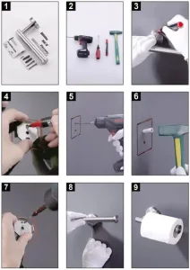 KES Bathroom Accessories Screw Mount Manual Image