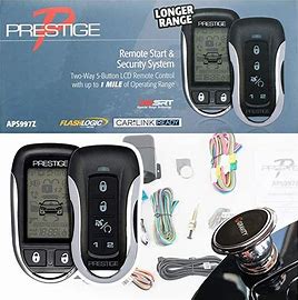 PRESTIGE APS997Z Two Way LCD Confirming Remote Start Manual Image