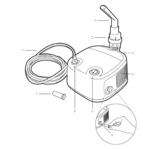 PHILIPS InnoSpire Essence Nebulizer Compressor Manual Image