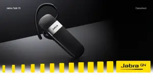Jabra Talk 15 Mono Bluetooth Headphones Manual Image
