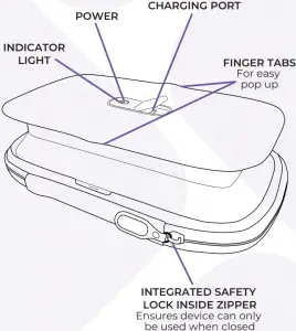 UV-Clean Portable Phone Sanitizer QS-SAN-PH100 Manual Image