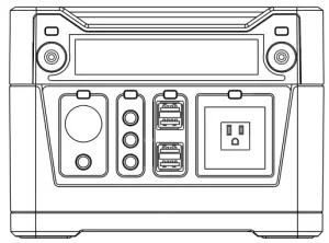 ROCKPALS 300W Portable Generator Manual Image