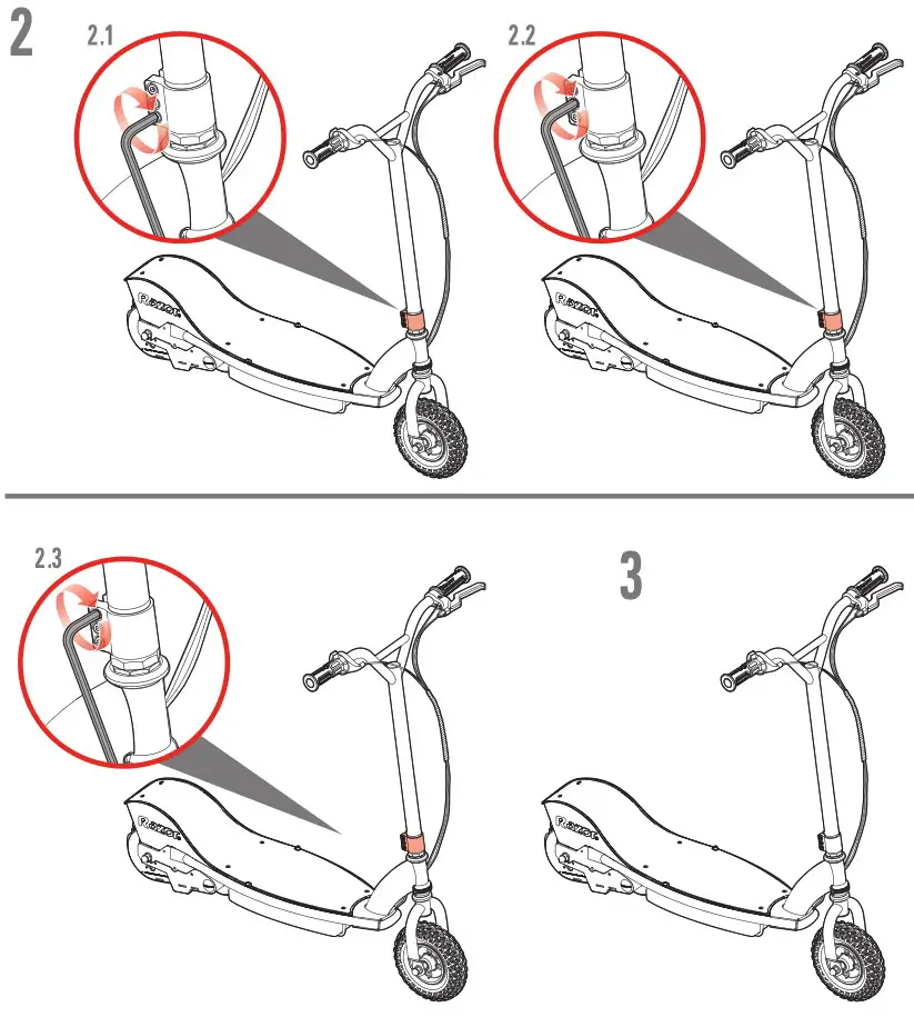 Assembling the scooter part 2