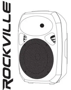 RockVille RPG152K V2 15″ Active DJ/PA Speakers Manual Image