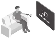 Looking at the manual on a screen