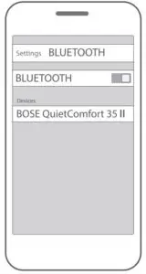 Bluetooth devices list
