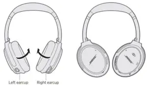 Storing the BOSE headphones