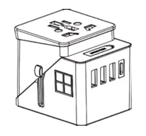 Sharper Image Universal Travel Adapter 206896 Manual Image