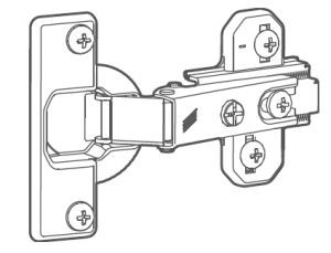 EVERBILT Hinge for Frameless Furniture full Overlay Door Mounting 9235961 manual Image