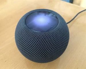 Orange flashing light on your HomePod mini manual Image