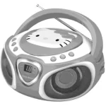 HELLO KITTY KT2025 CD Boombox with AM/FM Stereo Radio Manual Thumb