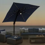 seasons SENTRY UMB-955258 3.04 M 10 FT Solar LED Cantilever Umbrella manual Thumb
