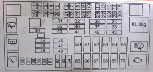 BMW 1-Series Passenger Fuse Diagram manual Image