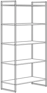 IKEA JONAXEL Shelf Unit manual Image