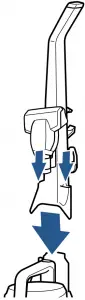 Inserting the upper handle