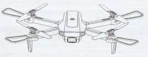 DRONEEYE 4D-06 4DRC 4D-V2 Foldable Mini Drone Manual Image