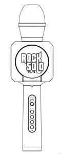Rock Solo Karaoke Microphone with Built-in Retractable Smartphone Holder Manual Image