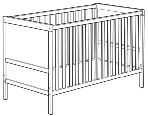 IKEA 302.485.75 Sundvik Crib Manual Image