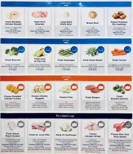 Ninja Cooking cheat sheet Manual Image