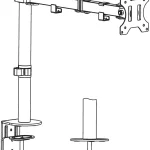 WALI Single Monitor Desk Mount Manual Thumb