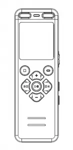 EVISTR Digital Voice Recorder L36 Manual Image