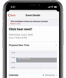Delete spam calendars and events on iPhone manual Image