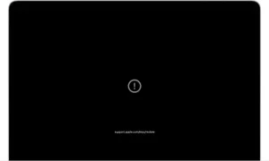 If your Mac starts up to an exclamation point in a circle Manual Image