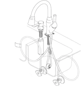 DELTA 106557 Single Handle Pull-Out Kitchen Faucet Manual Image