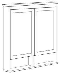 IKEA HEMNES Mirror Cabinet with 2 Doors Manual Image