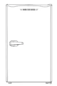 Hamilton Beach HBF3200-BLACK Compact Refrigerator Manual Image