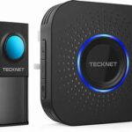 TECKNET Wireless Doorbell Waterproof Wall Plug-in Cordless Manual Thumb