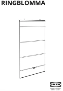IKEA RINGBLOMMA Roman Blind Manual Image