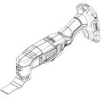 RYOBI PCL430 18 Volt Oscillating Multi-Tool Manual Thumb