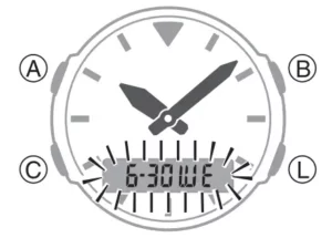 CASIO Watch CASIO 5416 Manual Image