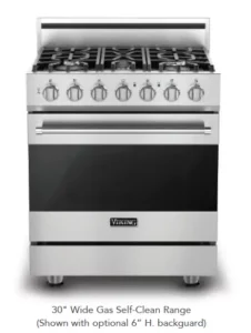 VIKING RVGR3302-5B 30″ Wide Gas Self-Clean Range Manual Image