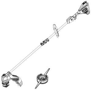 RYOBI RY402011 40 VOLT BRUSHLESS GRASS TRIMMER Manual Image