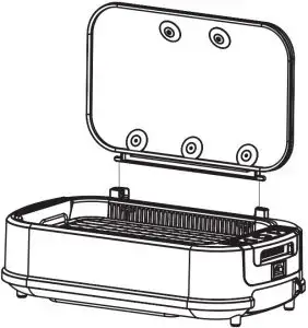 TRiSTAR Power XL Smokeless Grill PG-1500FDR Manual Image