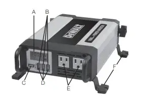 DEWALT DXAEPI1000 1000W Power Inverter Car Converter Manual Image