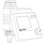 GARDENA 1891 Water Control Select Timer Manual Thumb