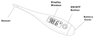 Fast Read Digital Clinical Thermometer KD-113 Manual Image