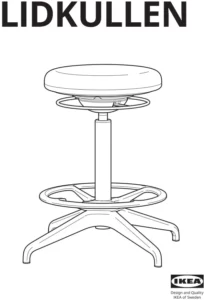 IKEA LIDKULLEN Stool Manual Image