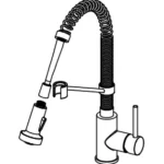 Kraus KPF-1610 Bolden Single Handle Commercial Kitchen Faucet Manual Thumb