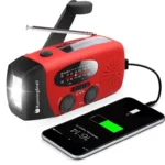 RunningSnail Emergency Hand Crank Radio with LED Flashlight for Emergency Manual Thumb