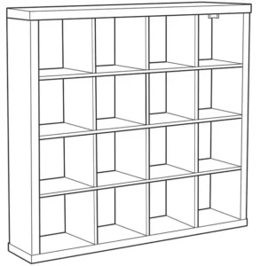 IKEA KALLAX Shelving Unit White 147×147 cm Manual Image