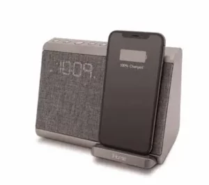 iHome iBTW39v2 Bluetooth Bedside Home Office Speaker System with Qi Wireless Charging Manual Image