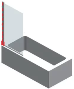 MerlyanBath Single Square Bath screen MB2 Manual Image