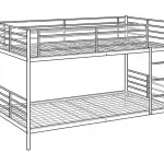 AmazonBasics Metal Twin Loft Bed B07SQXH1YJ, B07SQWPC7ZManual Thumb