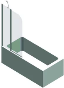 MerlyanBath Two Panel Bath screen Manual Image