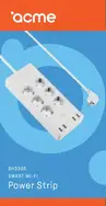 acme Smart Wi-Fi Power Strip SH3305 Manual Image
