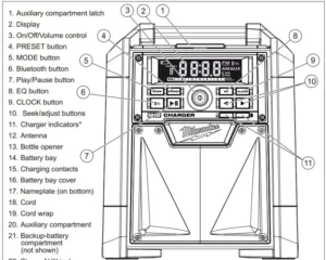 milwaukee M18 Radio/Charger Manual Image